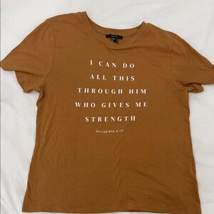 Forever 21 Tan Graphic Tee